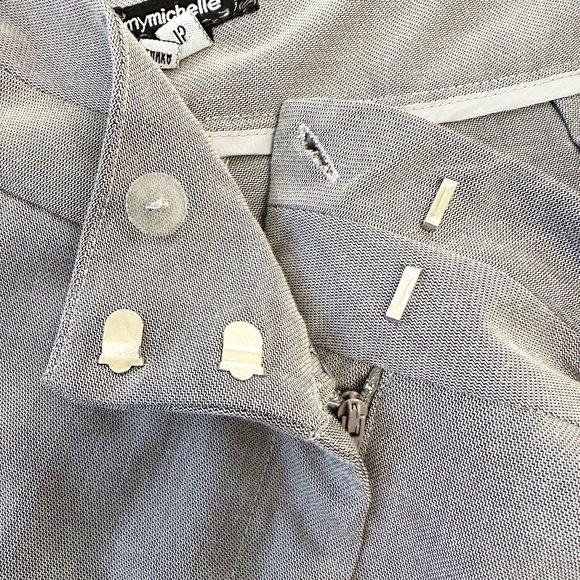 My Michelle Women/Junior Dress Pants Grey Size 15 Wide Leg with Front Pockets - Picture 5 of 6